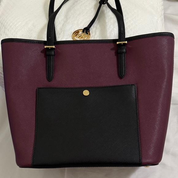 Michael Kors Black and Burgundy - Picture 1 of 15